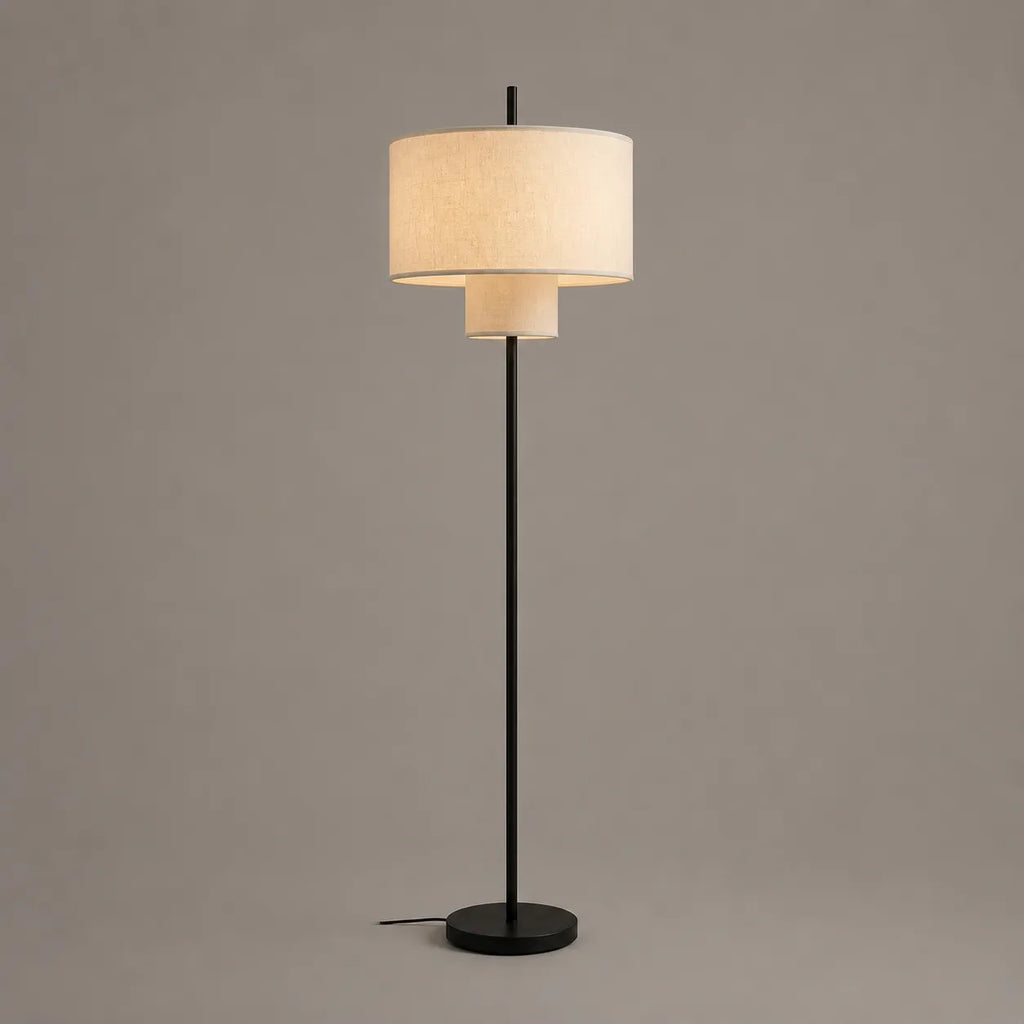 Keira Modern Fabric Shade Table & Floor Lamp