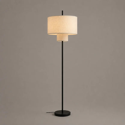 Modern Fabric Shade Table Floor Lamp