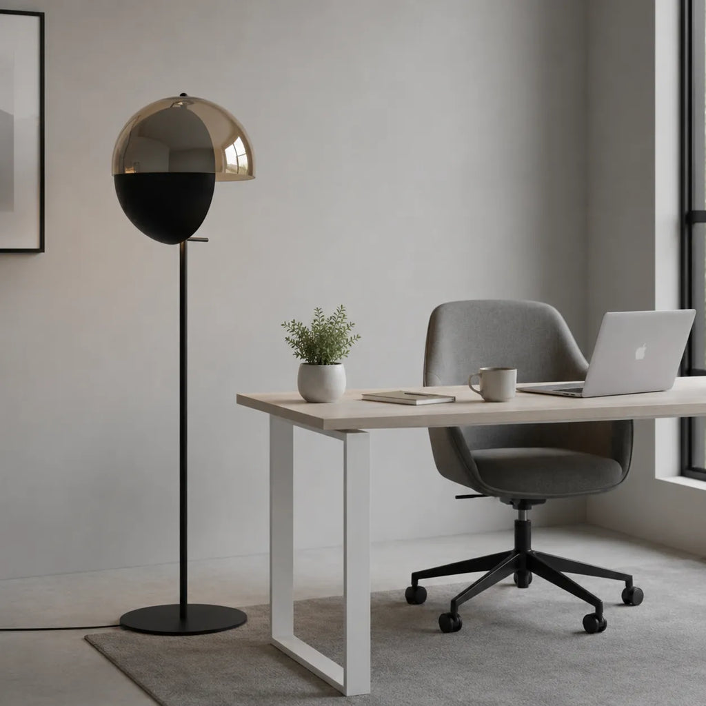 Avaette Modern Clear Glass Floor Lamp