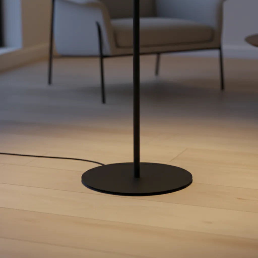 Avaette Modern Clear Glass Floor Lamp