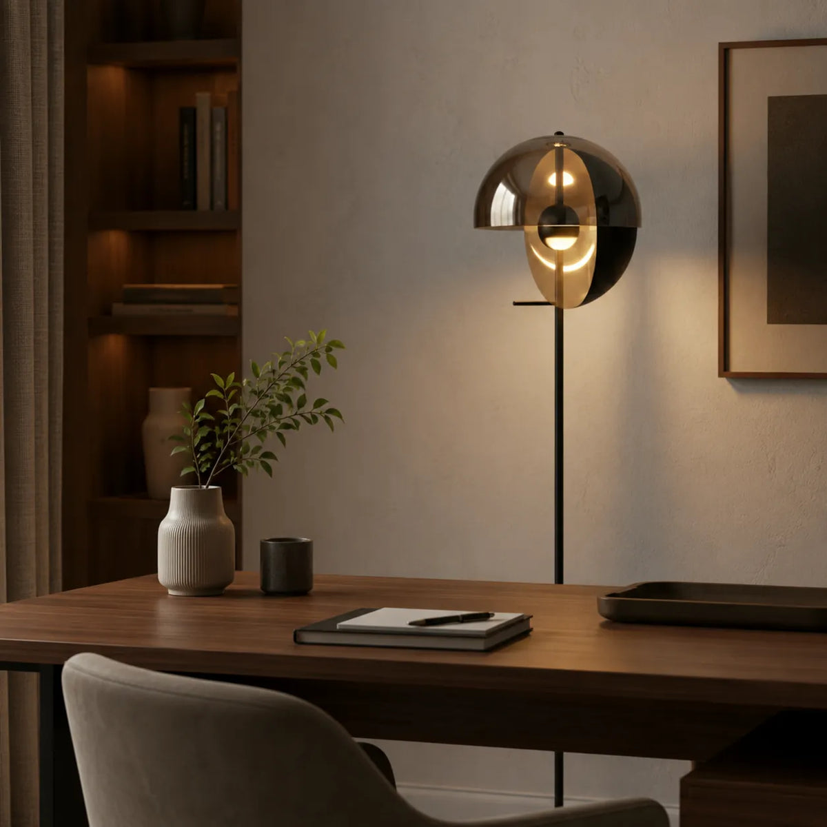 Avaette Modern Clear Glass Floor Lamp