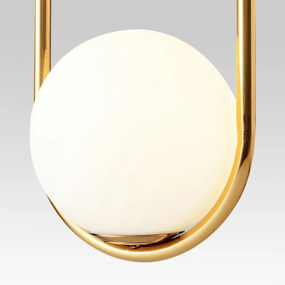 Mabel Contemporary Framed Glass Globe Pendant Light