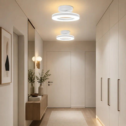 Modern Gold Iron LED Flush Mount Ceiling Light