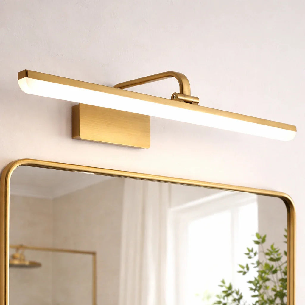 Daphne Modern Gold Adjustable LED Bathroom Vanity Light