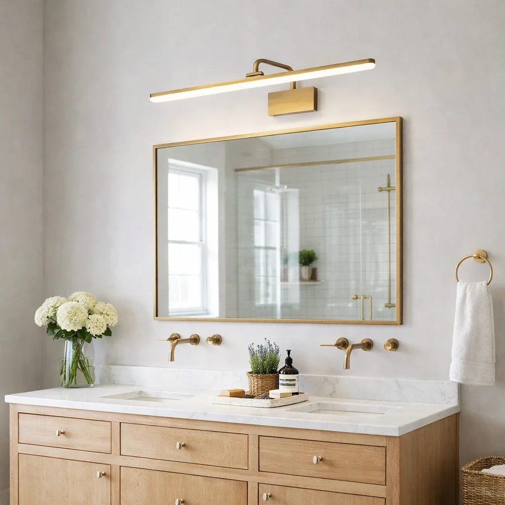 Daphne Modern Gold Adjustable LED Bathroom Vanity Light