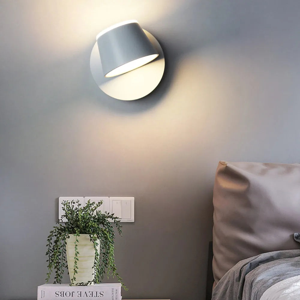 Avelna Modern Geometric Integrated LED Wall Light