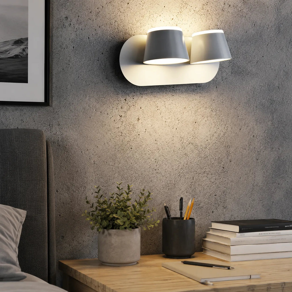 Avelna Modern Geometric Integrated LED Wall Light