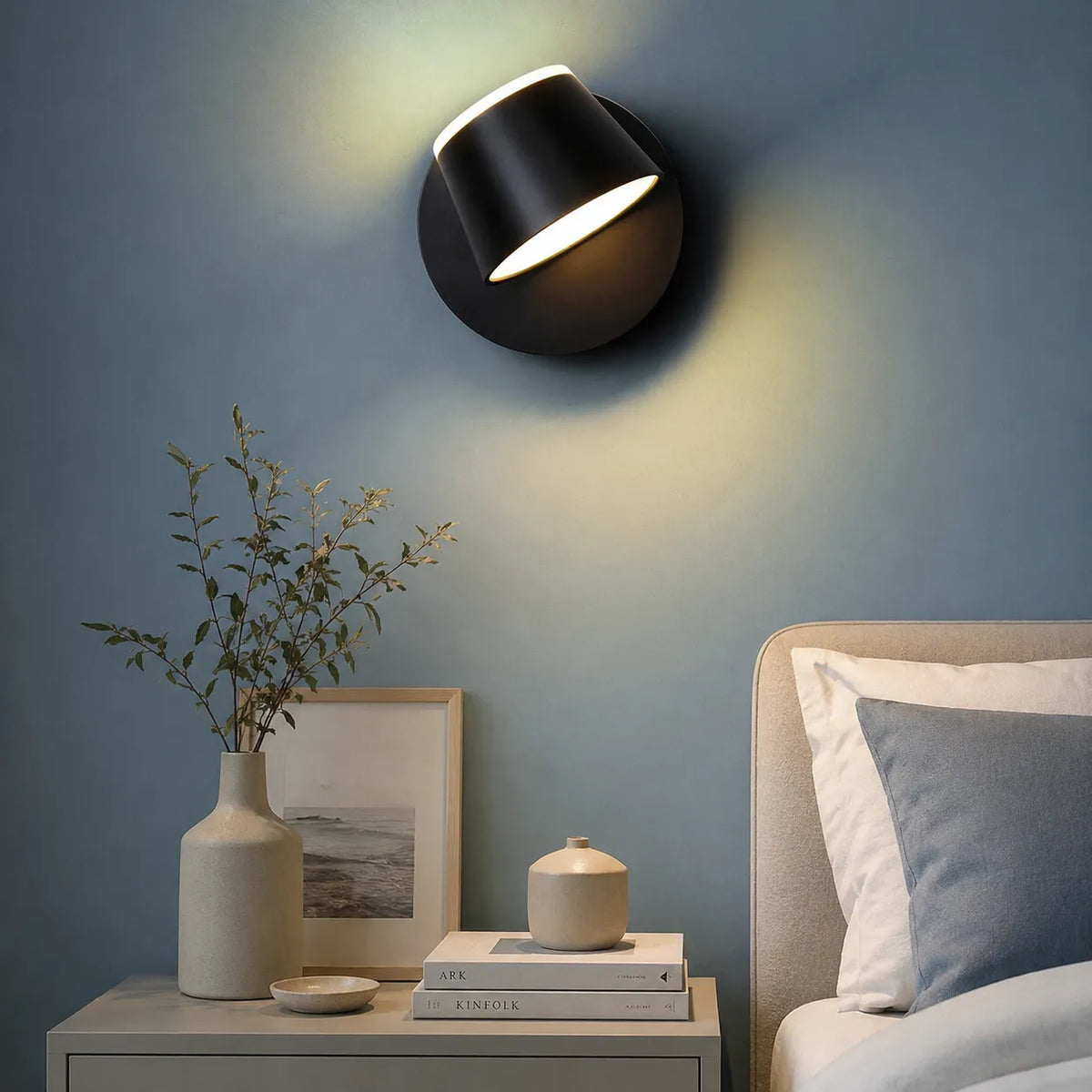 Avelna Modern Geometric Integrated LED Wall Light