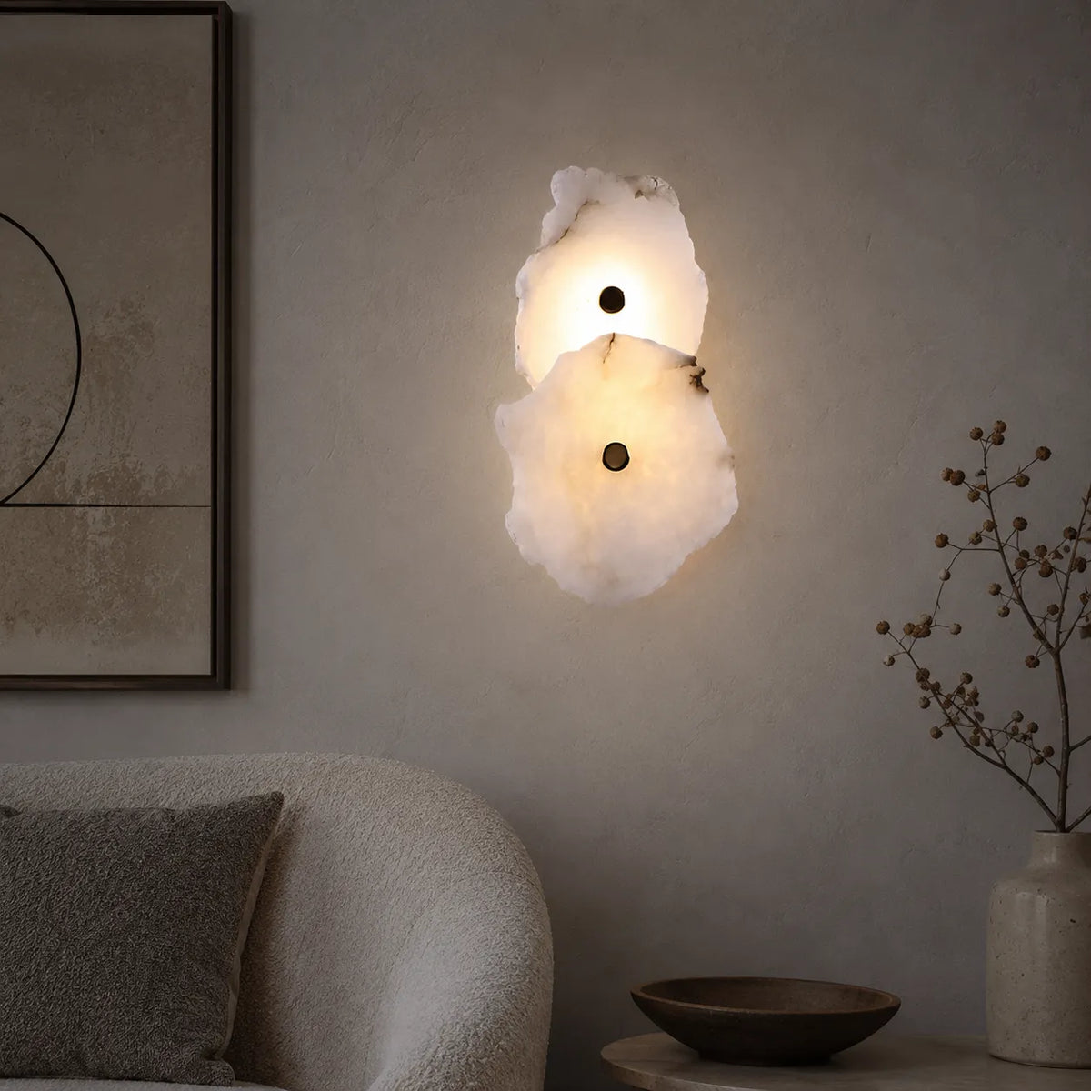 Solene Modern Irregular Marble LED Wall Light
