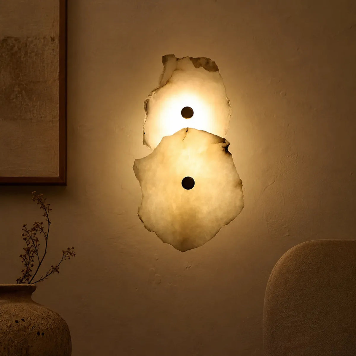 Solene Modern Irregular Marble LED Wall Light