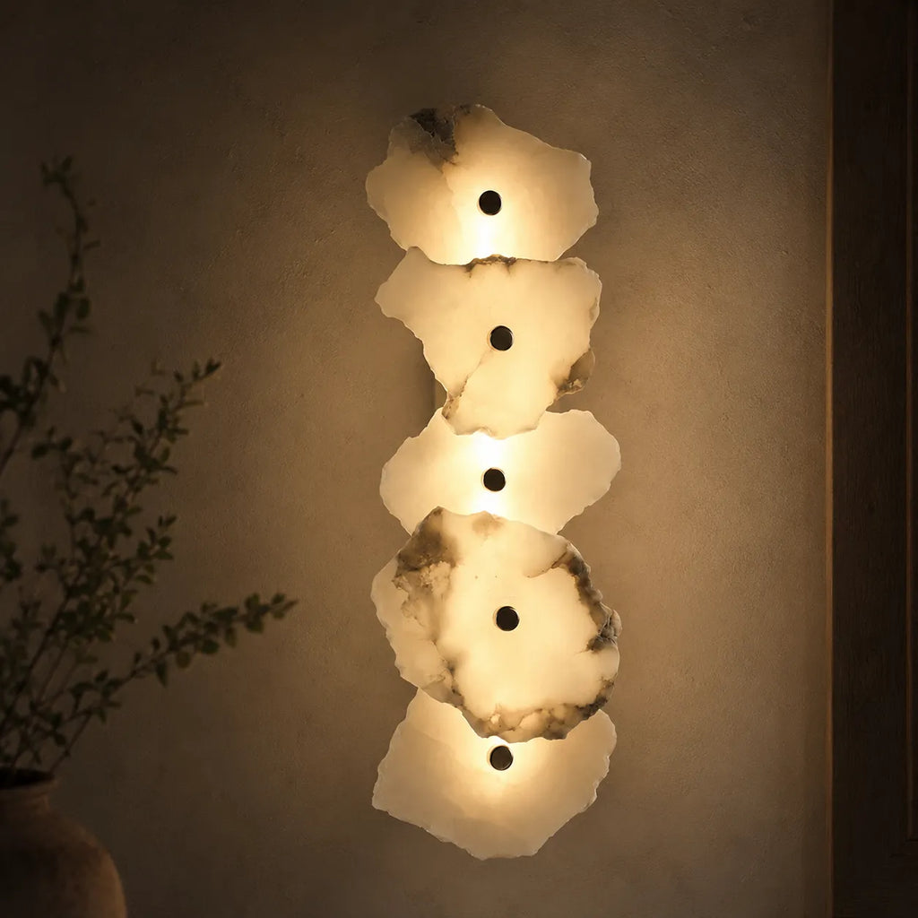 Solene Modern Irregular Marble LED Wall Light