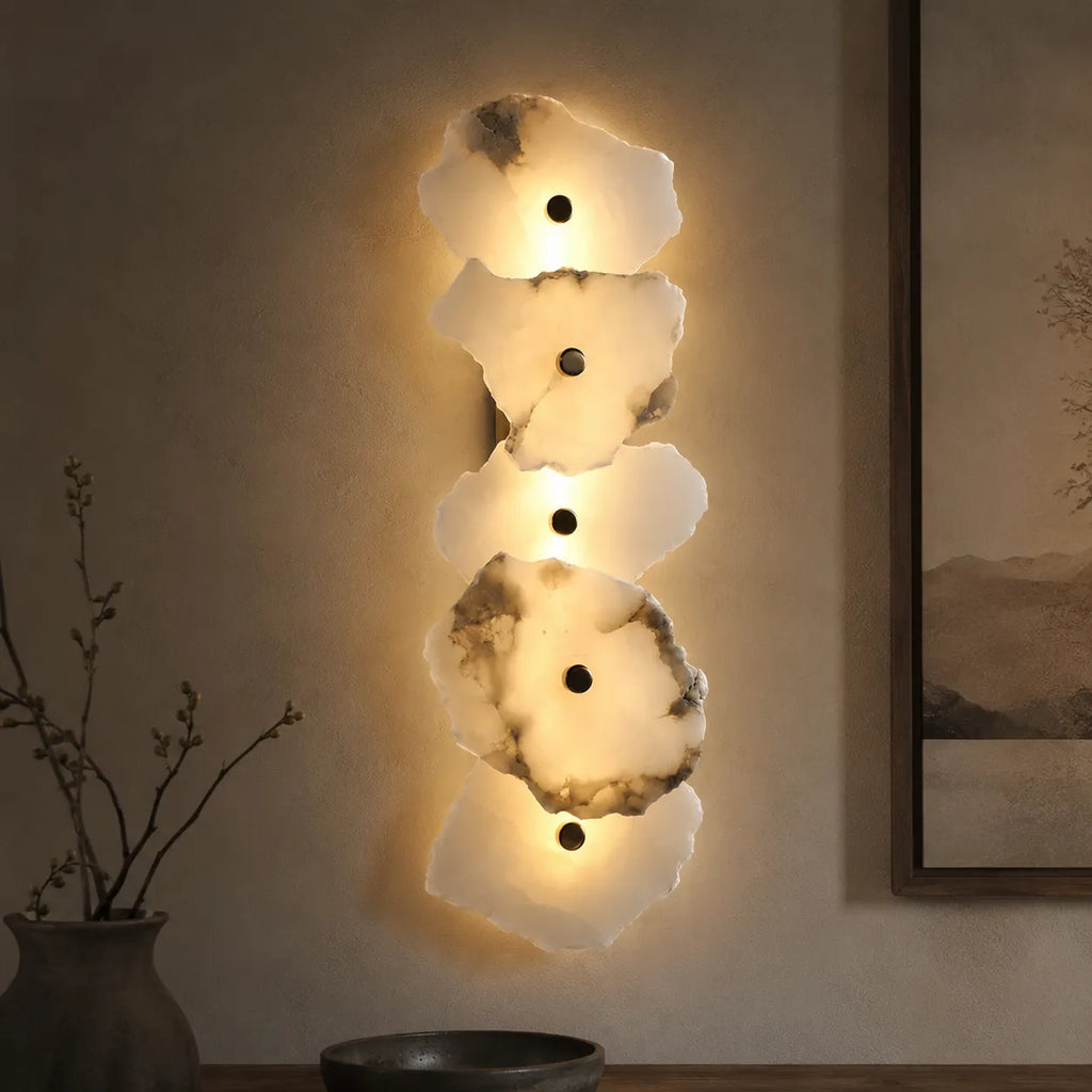 Solene Modern Irregular Marble LED Wall Light