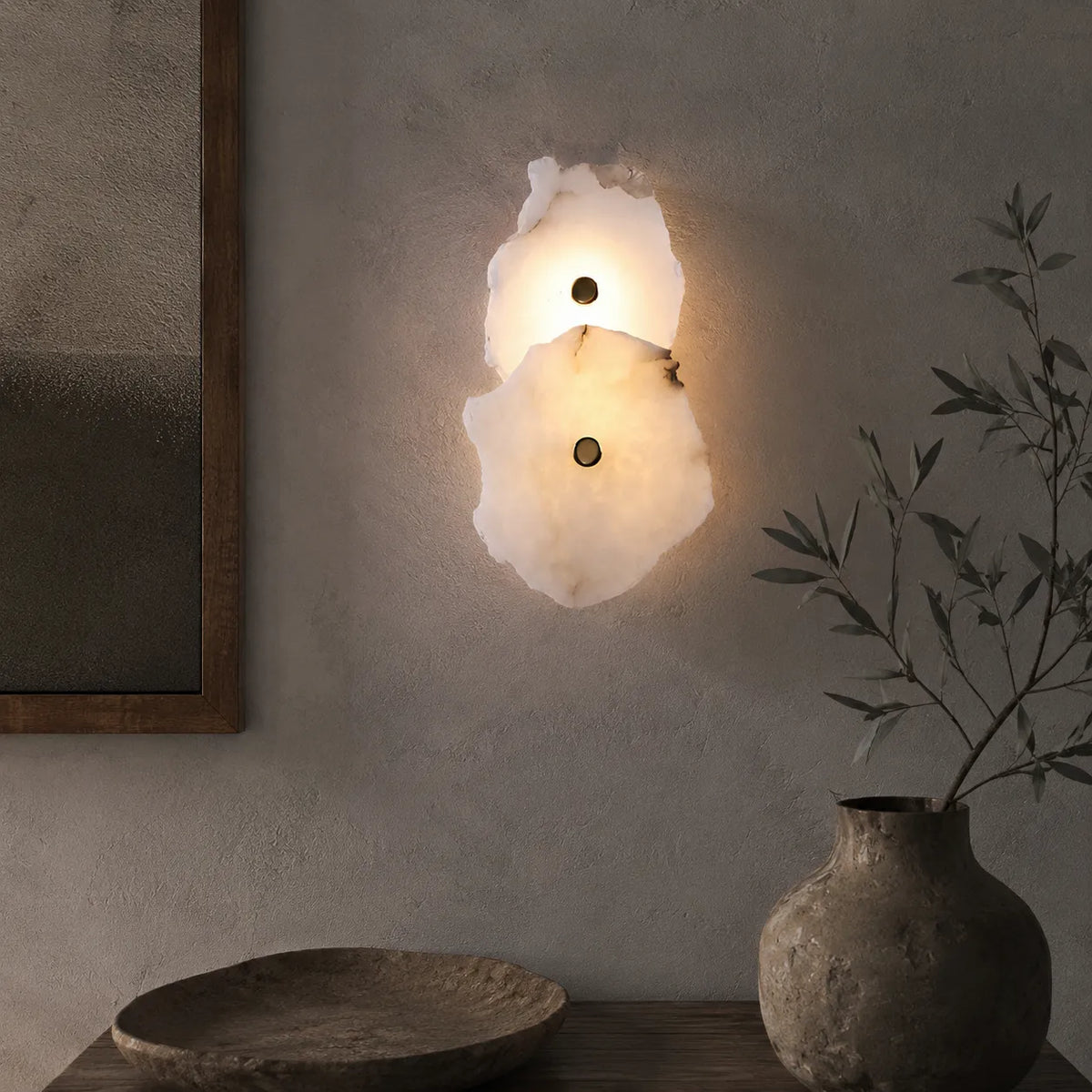 Solene Modern Irregular Marble LED Wall Light
