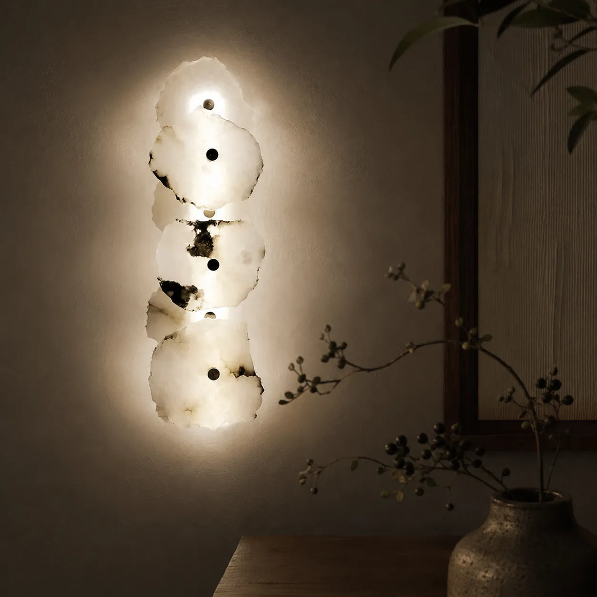 Solene Modern Irregular Marble LED Wall Light