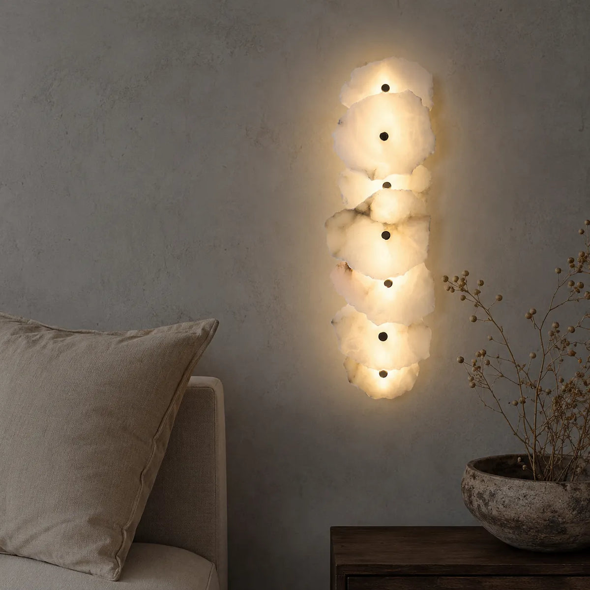 Solene Modern Irregular Marble LED Wall Light