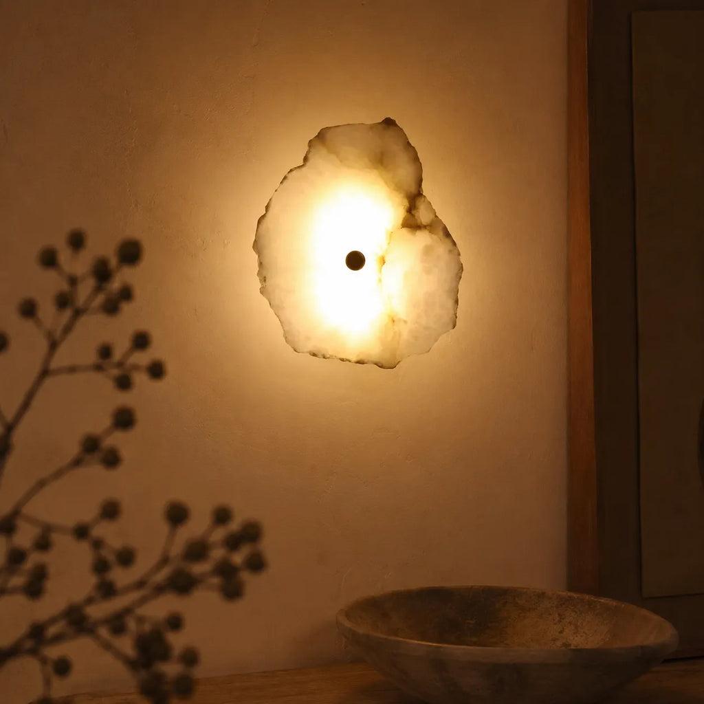 Solene Modern Irregular Marble LED Wall Light