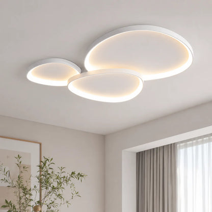 Modern LED Ceiling Light with Floating Ring Design