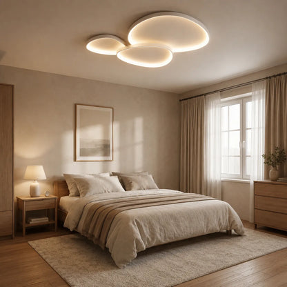 Modern LED Ceiling Light with Floating Ring Design