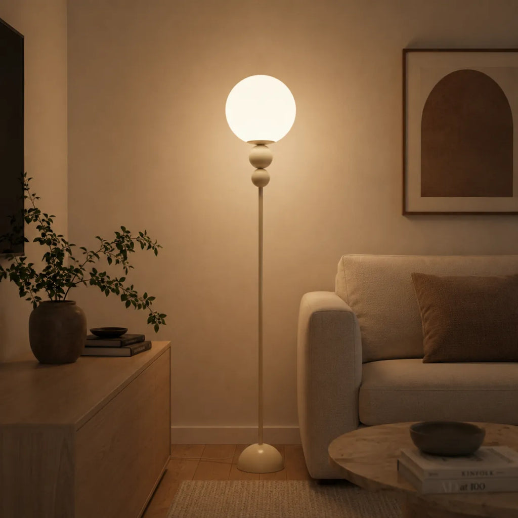 Avaelle Modern Slim Metal & Acrylic Floor Lamp