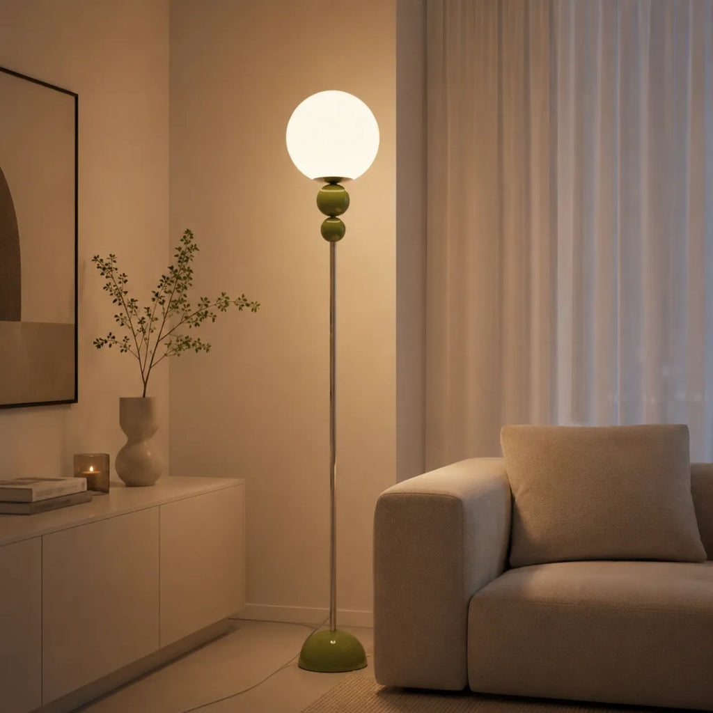 Avaelle Modern Slim Metal & Acrylic Floor Lamp