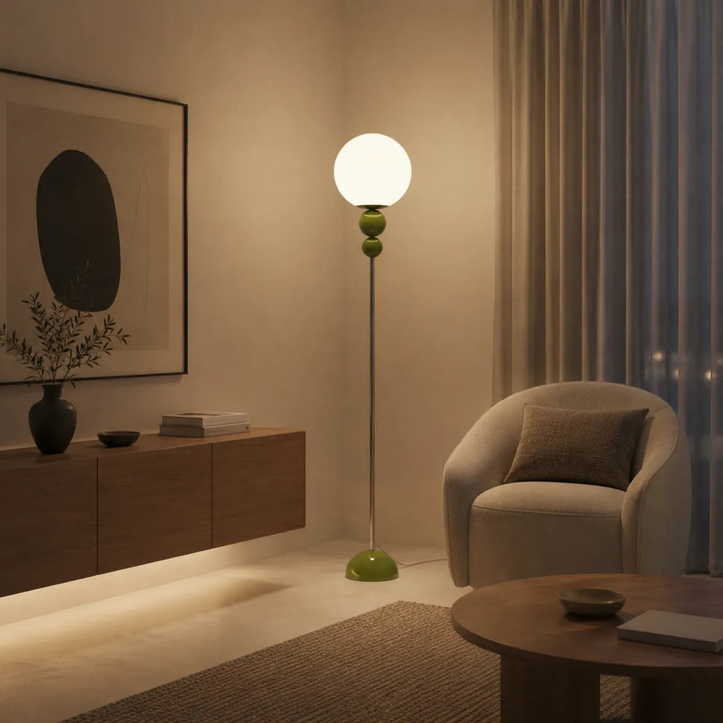 Avaelle Modern Slim Metal & Acrylic Floor Lamp