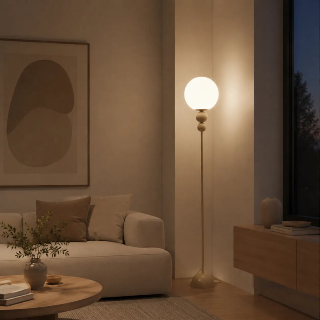 Avaelle Modern Slim Metal & Acrylic Floor Lamp