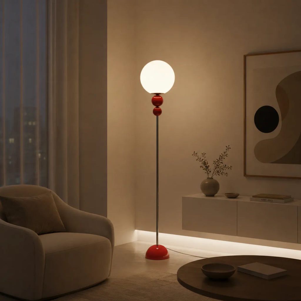 Avaelle Modern Slim Metal & Acrylic Floor Lamp