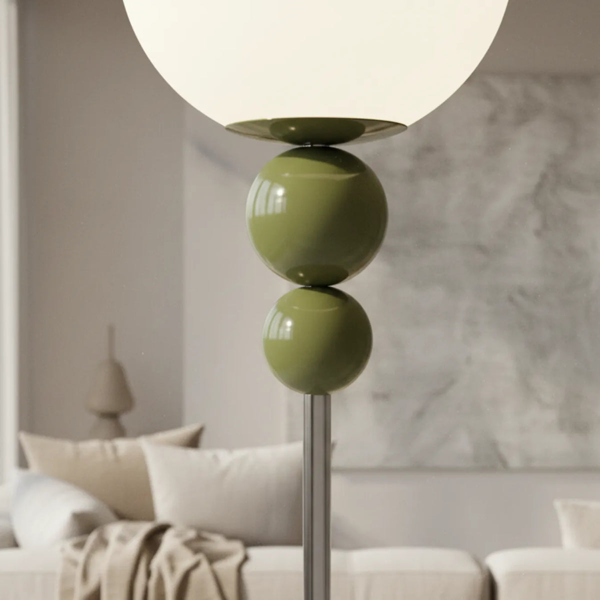 Avaelle Modern Slim Metal & Acrylic Floor Lamp