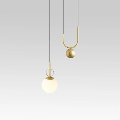 Modern Lifting Glass Globe Pendant Light
