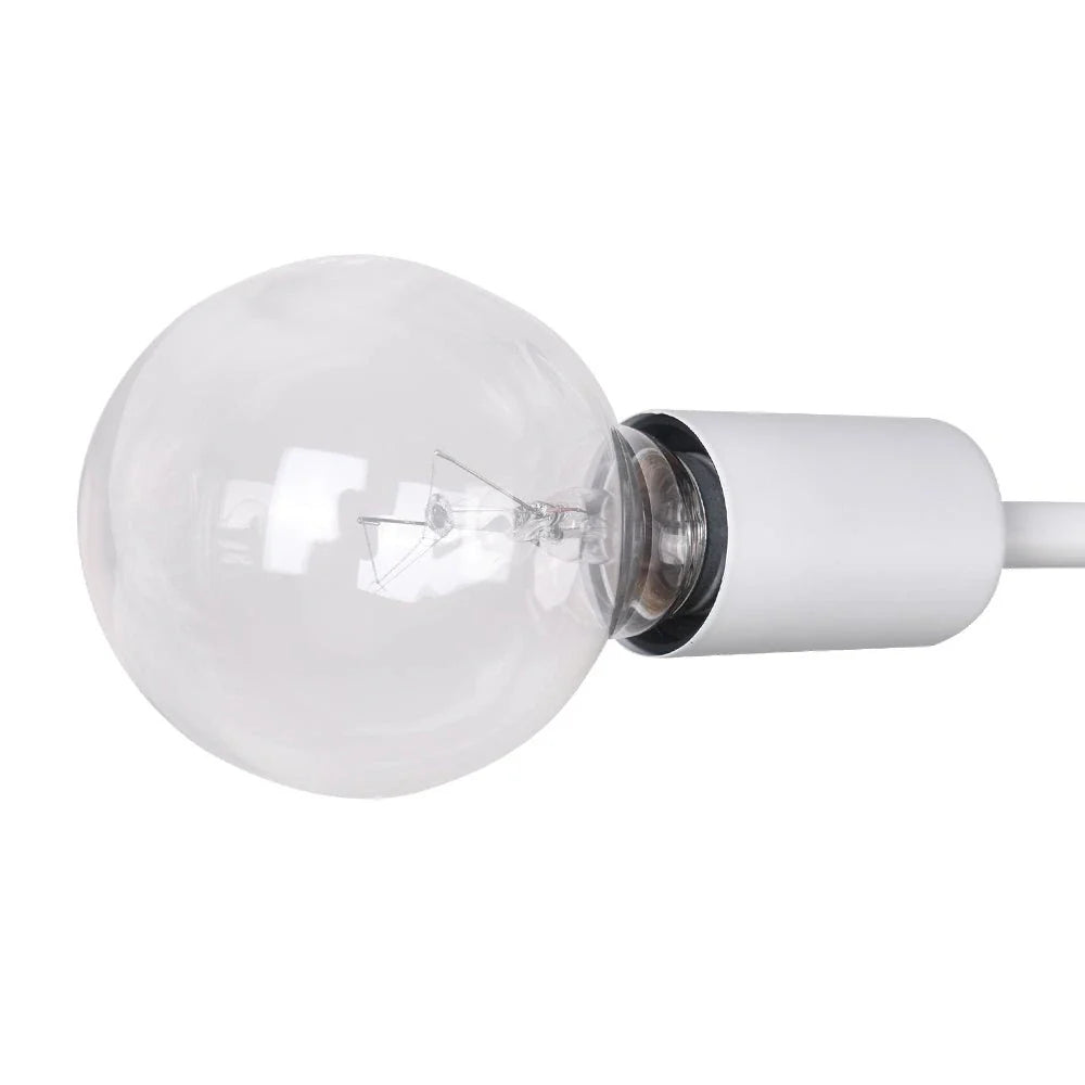 Zuri Mid-Century 6-Light Linear Sputnik Semi-Flush Ceiling Light