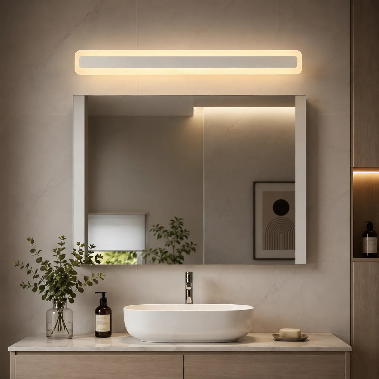 Modern Metal Bathroom Vanity Wall Light