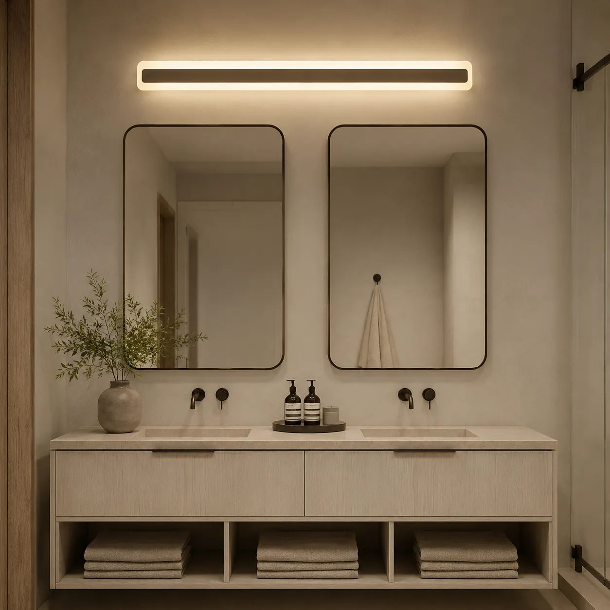 Modern Metal Bathroom Vanity Wall Light