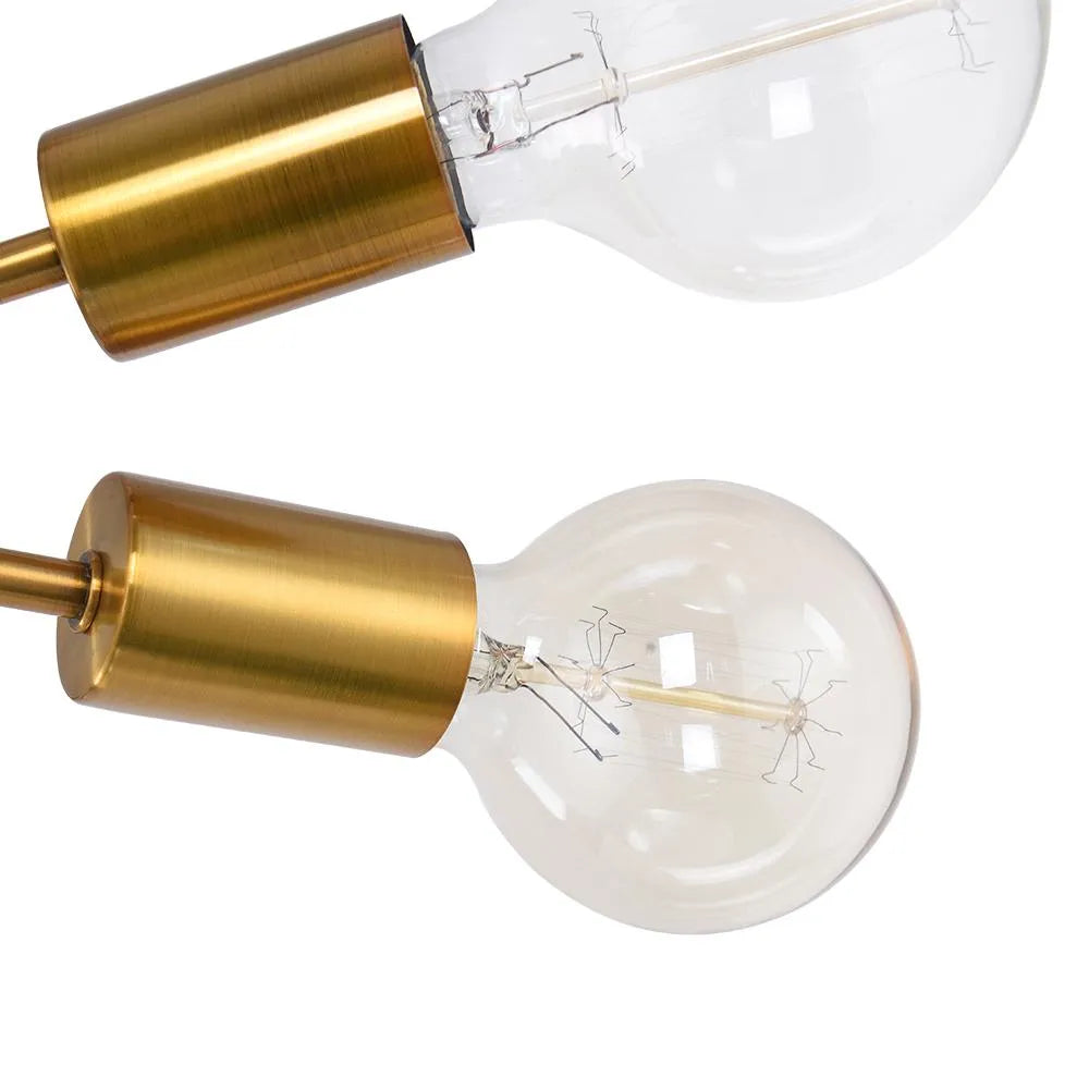 Liora Mid-Century 6-Light Brass Sputnik Chandelier