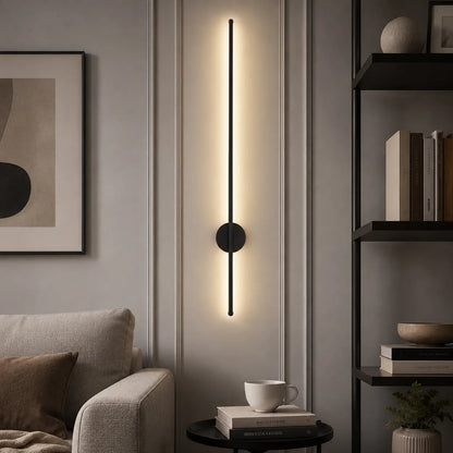 Modern Minimalist Black Aluminum LED Wall Light