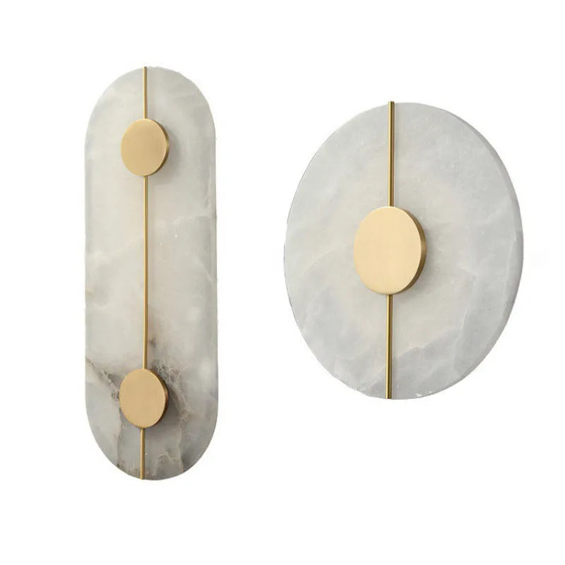 Bram Nordic Marble & Copper LED Wall Light