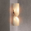 Ariorae Modern Rectangular Alabaster & Copper LED Wall Light