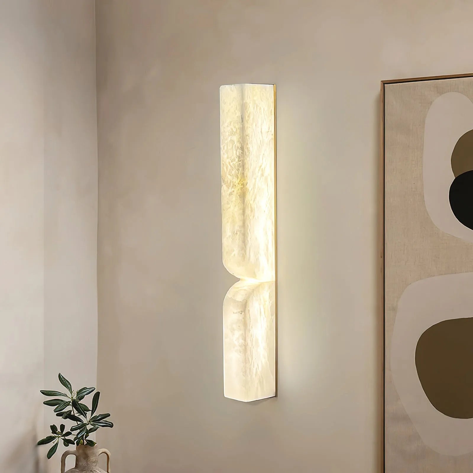Ariorae Modern Rectangular Alabaster Wall Light