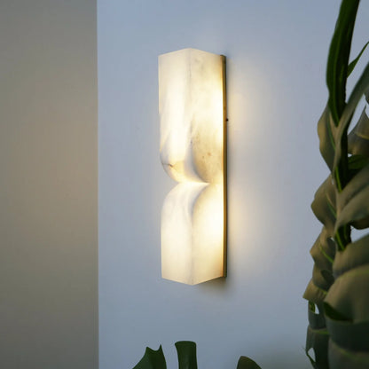 Ariorae Modern Rectangular Alabaster Wall Light