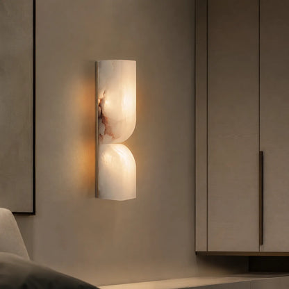 Ariorae Modern Rectangular Alabaster Wall Light