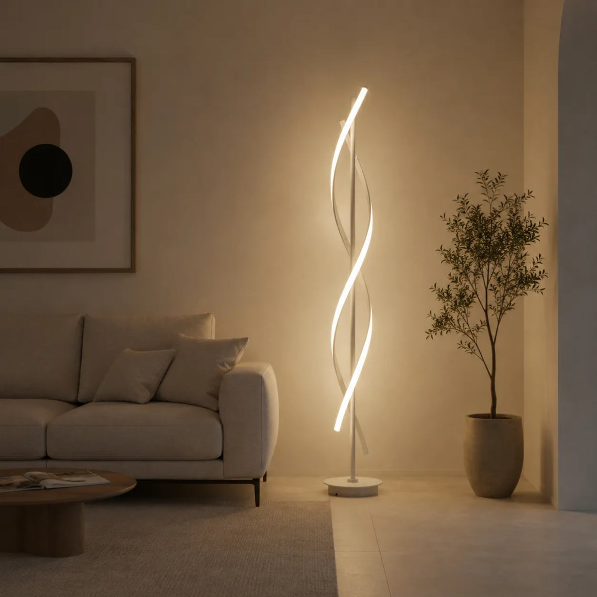 Avais Modern Linear Integrated LED Floor Lamp