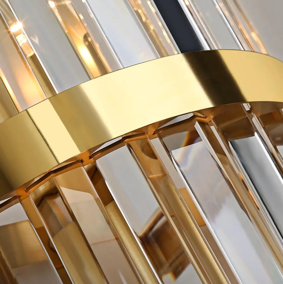 Avella Modern Stainless Steel & Crystal Wall Light