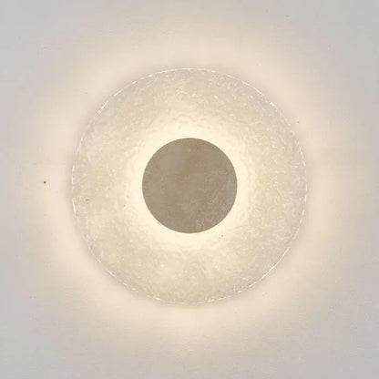 Modern Travertine Wall Light with Acrylic Diffuser