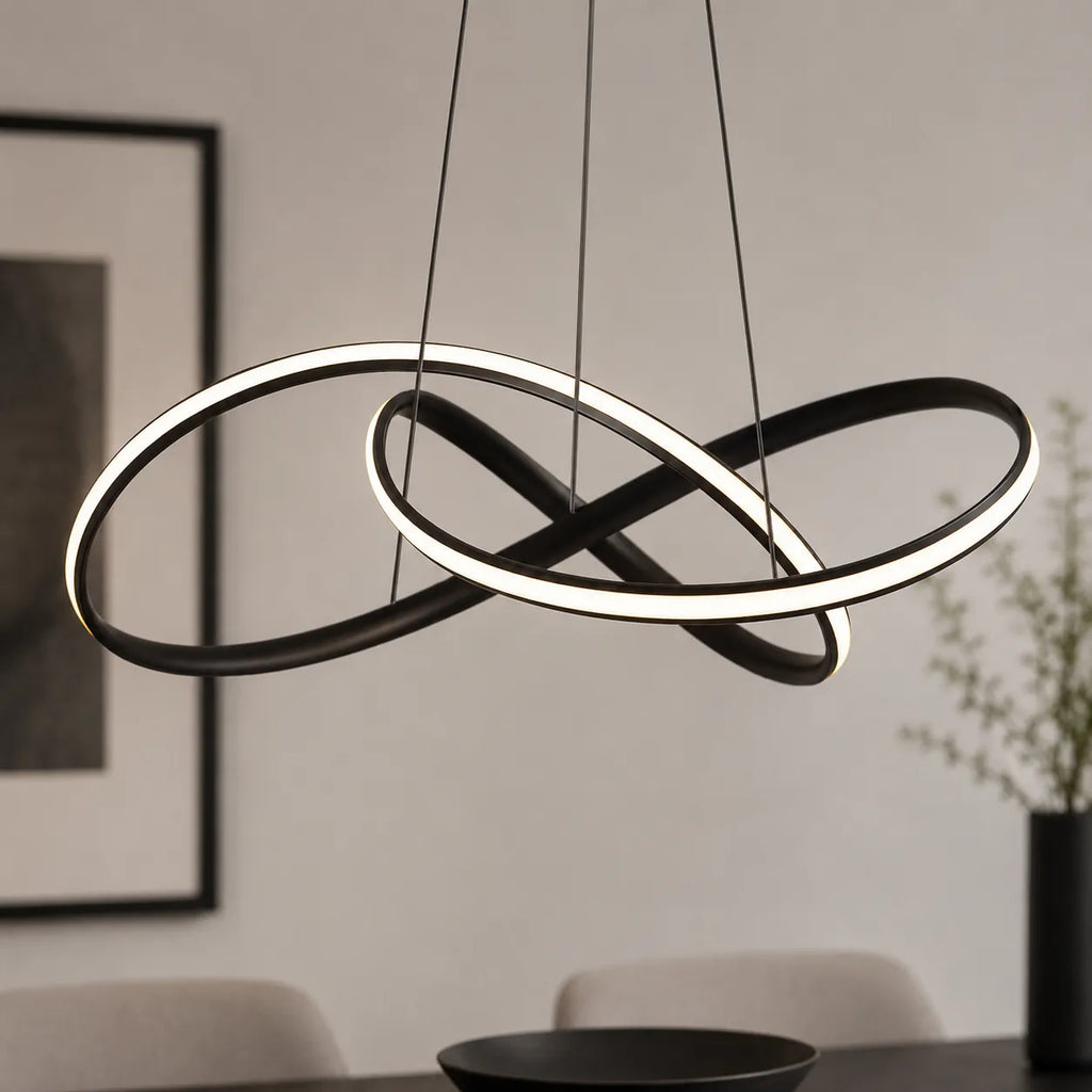 Cyrus Modern Twisted Dimmable LED Pendant Light