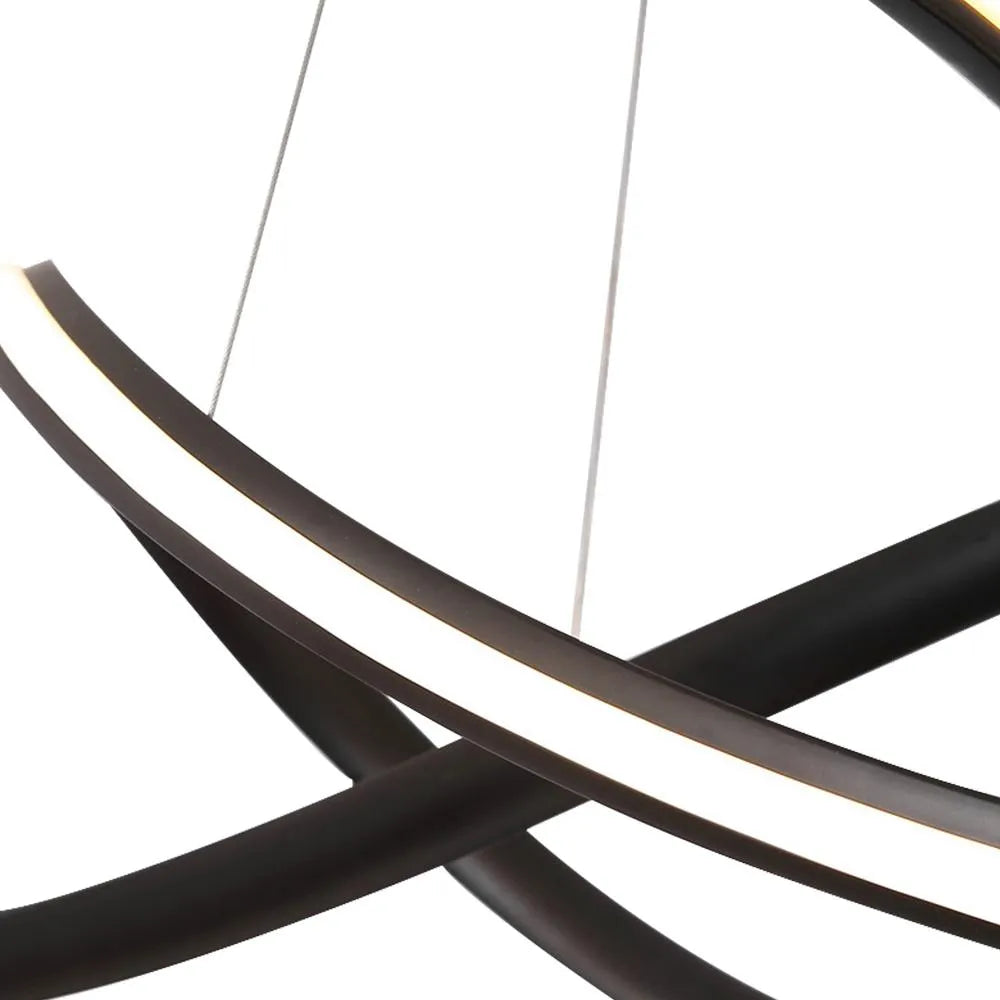 Cyrus Modern Twisted Dimmable LED Pendant Light