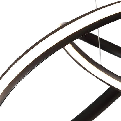 Modern Twisted Integrated LED Pendant Ceiling Light