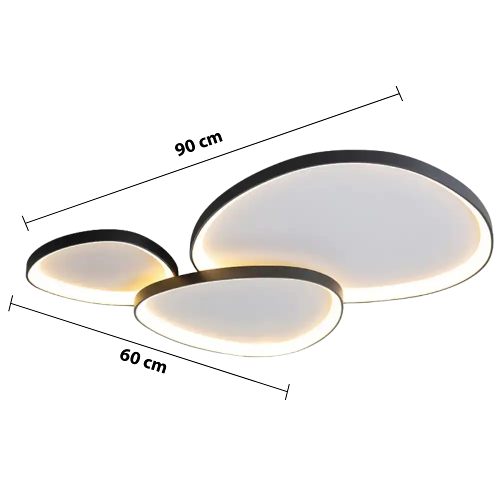 Modern LED Ceiling Light with Floating Ring Design
