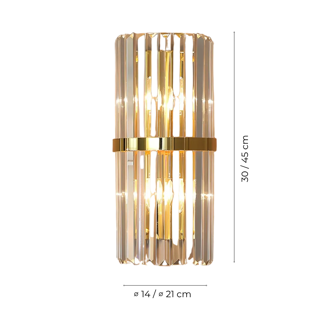 Avella Modern Stainless Steel Wall Sconce Light