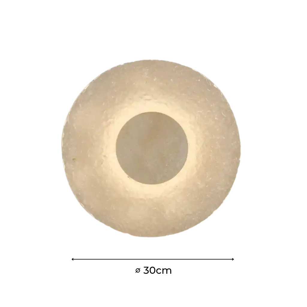 Modern Travertine Wall Light with Acrylic Diffuser