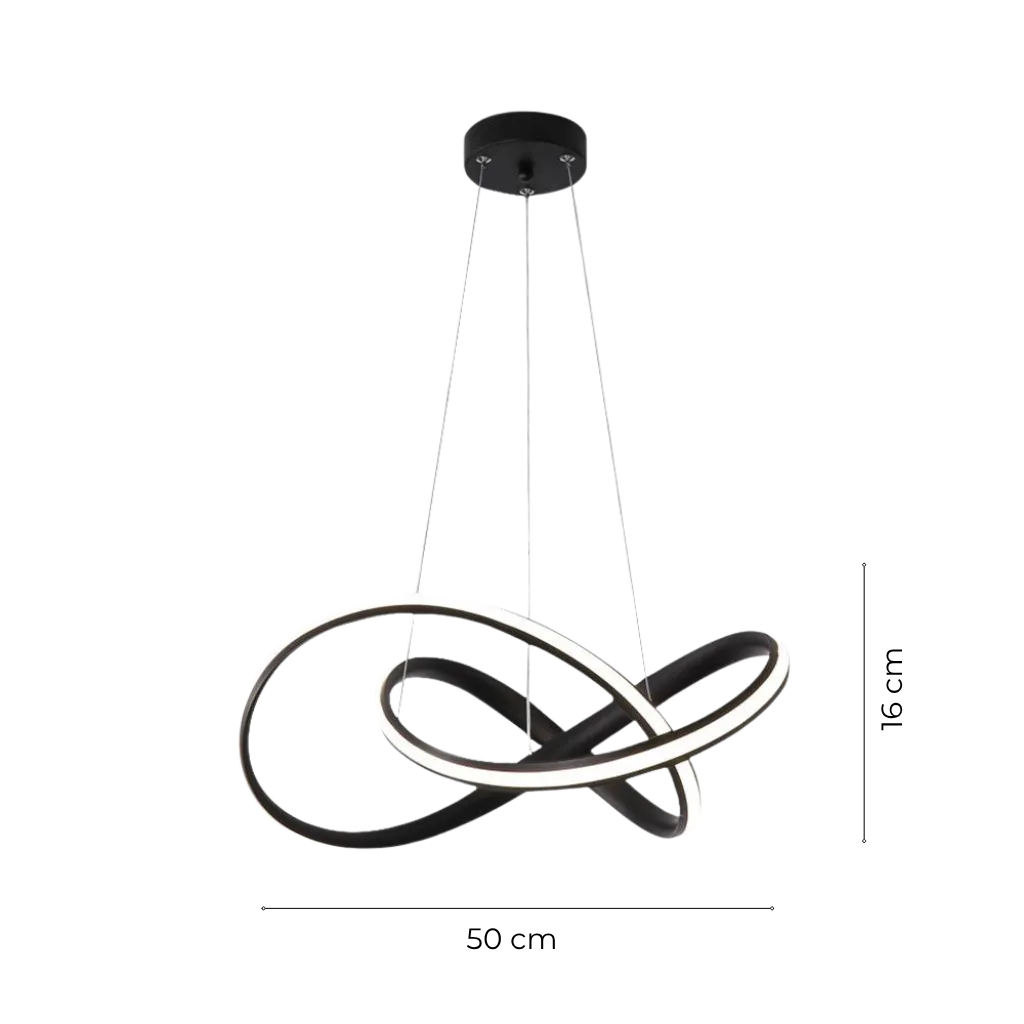 Modern Twisted Integrated LED Pendant Ceiling Light