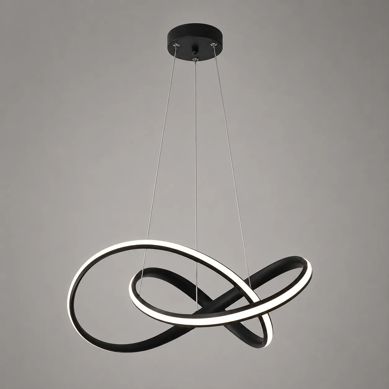 Modern Twisted Integrated LED Pendant Ceiling Light